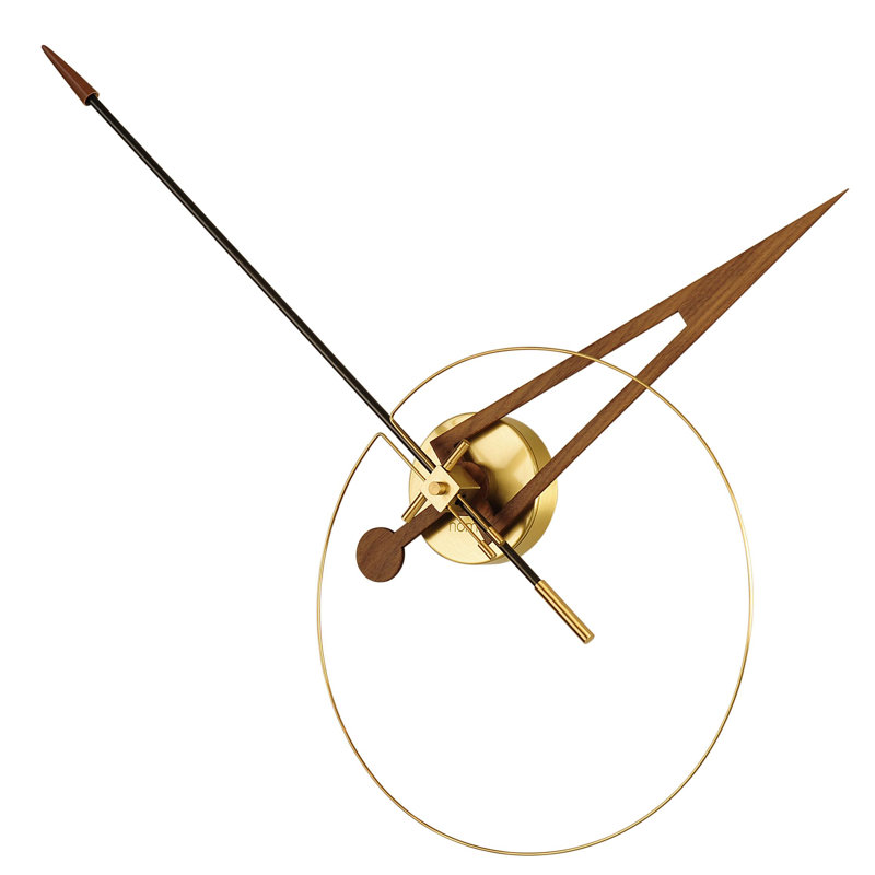 Cris Metal Analog Wall Clock, Gold