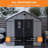 Spacious Storage Sheds, 8x6 Ft Resin Steel Modern Outdoor Garden Shed-136314179