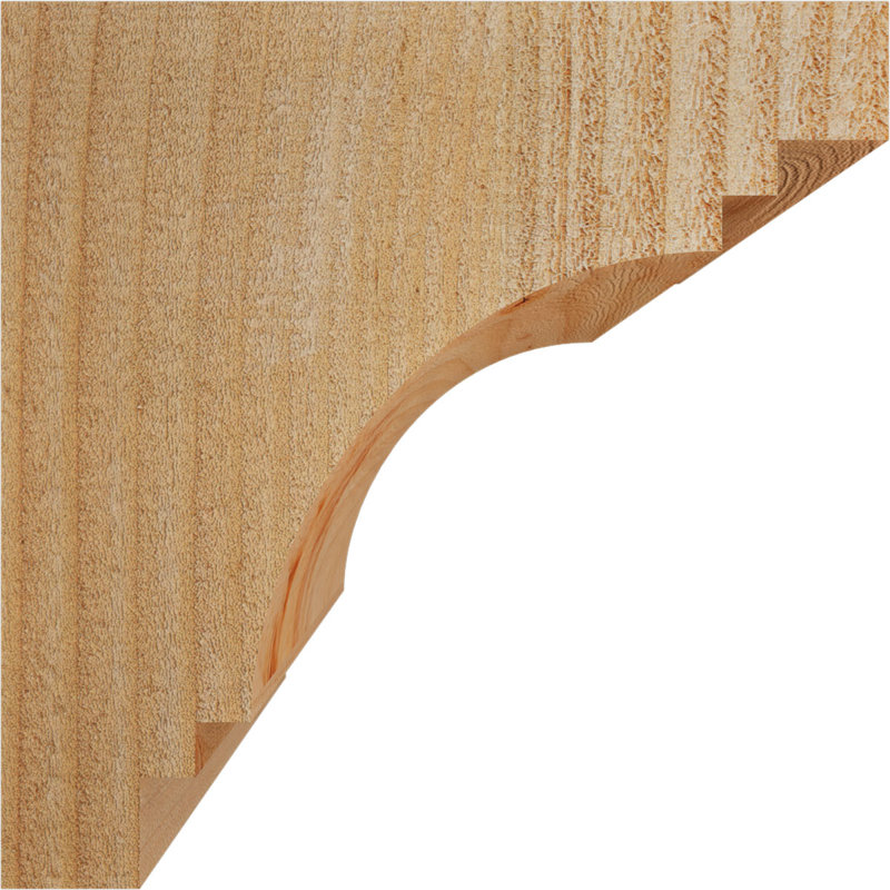 Corbeau Pescadero, H 8 po x l 6 po x P 8 po, Sapin de Douglas, Sciage brut
