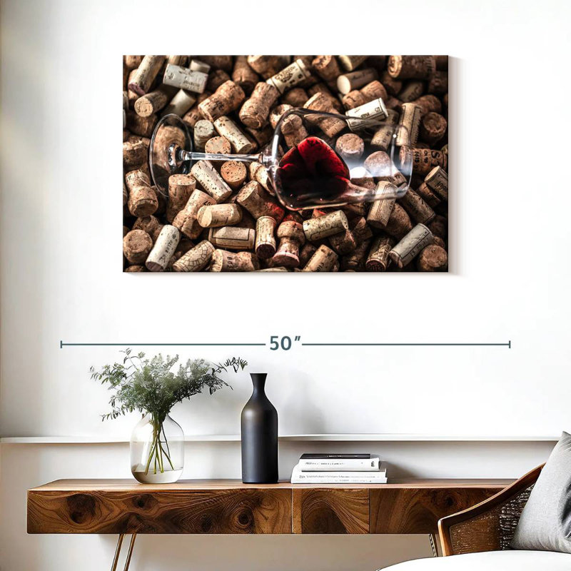 Yarlin Red Wine Corks, 24'' H x 36'' W