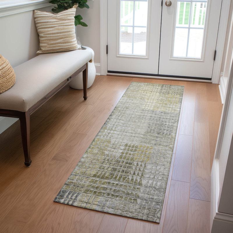 Geometric Indoor Rug, Runner 2'3" x 7'6"