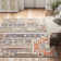 Jamieson Machine Woven Blue/Orange Area Rug