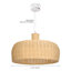 Luminaire suspendu en rotin pour îlot de cuisine Boho-118375852