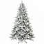 Arbre de Noël enneigé 6 pi avec 1100 pointes, conception réaliste à charnières enneigées PE + PVC, pleine et luxuriante pour une décoration festive des Fêtes-106355721