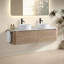 Meuble-lavabo double à conception cannelée incurvée-435119930-435119931