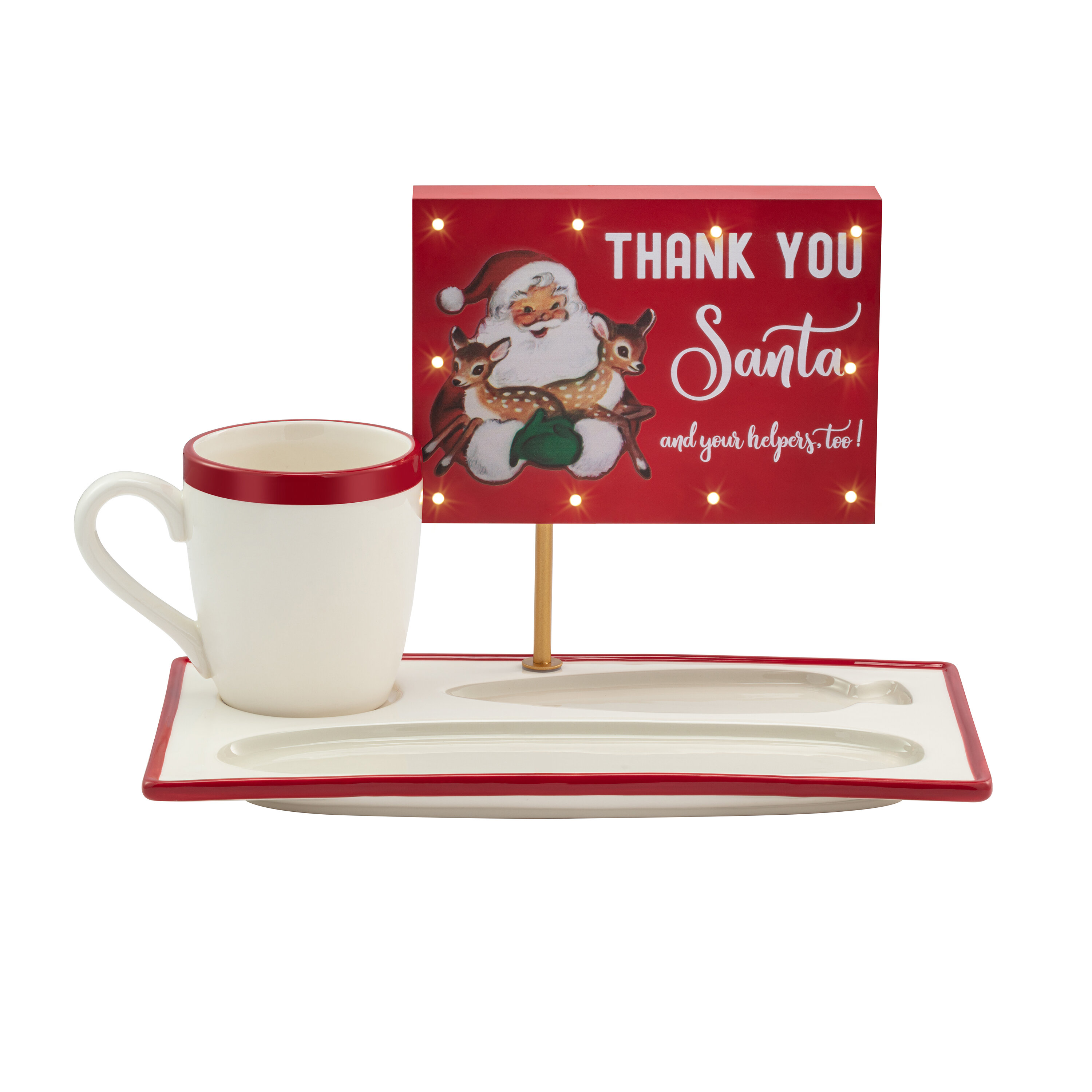 Santa plate and cup sale