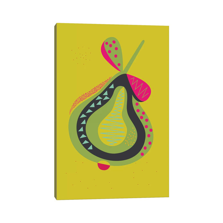 Pear II by Flatowl - Wrapped Canvas Print