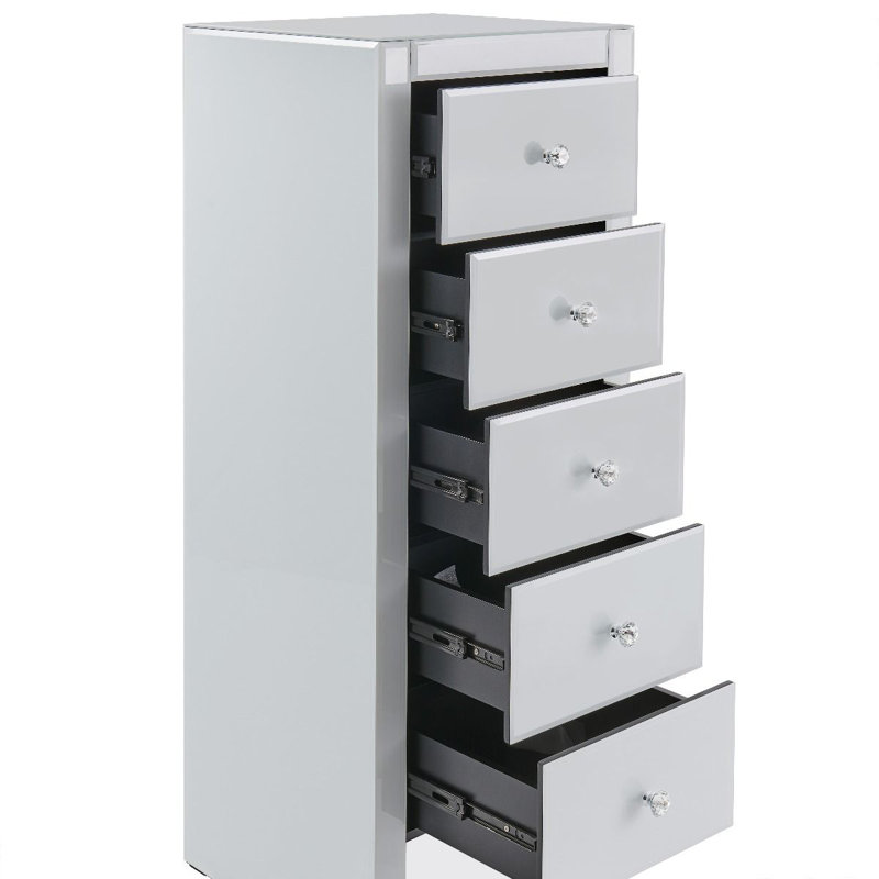 40 cm W Chest of 5 Drawers
