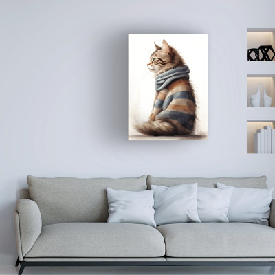Sasha Sweater Maine Coon Canvas Art