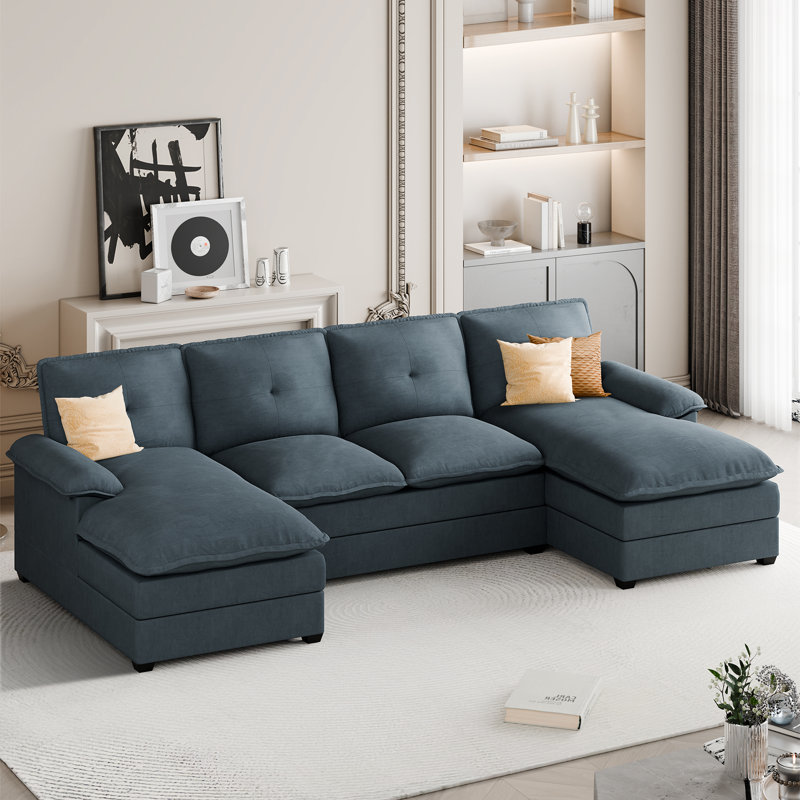 Canapé modulaire 3 pièces Mendham, Gris foncé