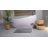 Aighan 3 Piece Ultra Soft and Absorbent Memory Foam Bath Rug Set with Non-Slip Backing-2072193286