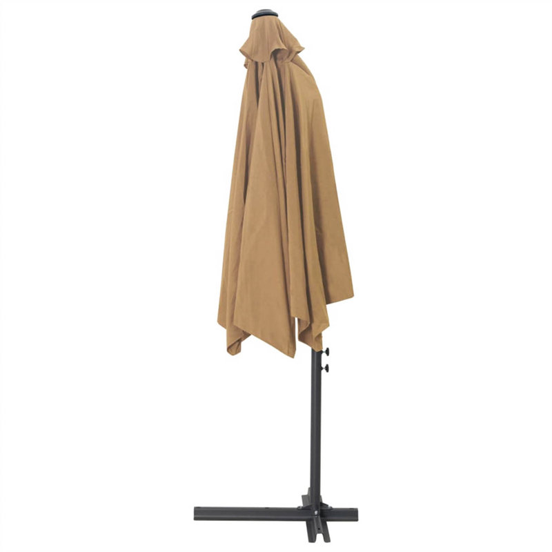 Alyvia 300cm Cantilever Parasol, Manual Lift, Taupe