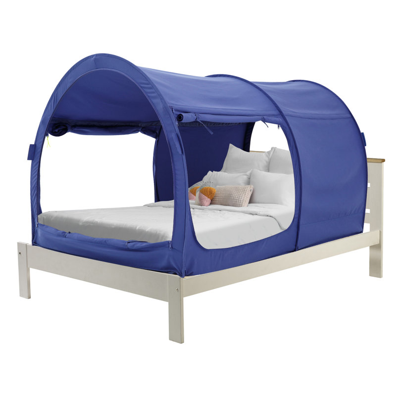 Auvent pour tente de lit - Pop Up, Bleu, Lit double