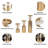 Set of 3 Decorative Candle Holders for Home Decor - Modern Tabletop Marble Candle Holder Set-2099463102