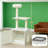 White  Cat Tree with Litter Box Enclosure