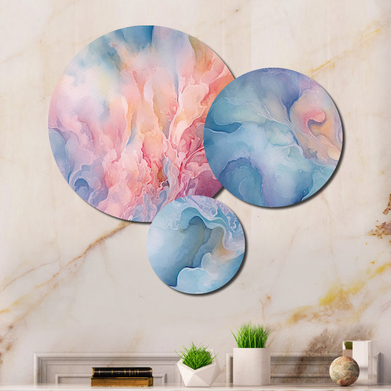 Ensemble de 3 décorations murales en métal