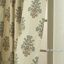 Fabdvine Handcrafted Plated Curtain Floral Block Print Uses for Door, Window 100% Linen, Swadesh-603713471