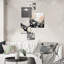 Abstrait corail noir et blanc - ensemble de 5 art mural corail sous l'eau