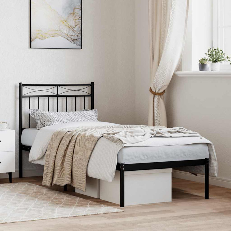 Abry Bed, 120 x 200 cm, Black