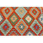 Tapis rouille / bleu en laine noué à la main 2 pi 9 po x 3 pi 4 po Cedorah Southwestern