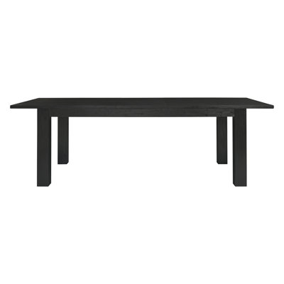 Bozrah 99 " Extendable Acacia Rectangular Solid Wood Top with Solid Wood Base Dining Table