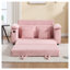 Canapé futon convertible 58 pouces en chenille