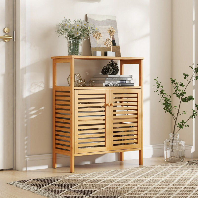 Barriffe Bamboo Freestanding Bathroom Cabinet