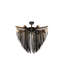 Small Leather Fringe Chandelier-96123448