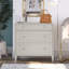 Commode 2 tiroirs avec bureau coulissant