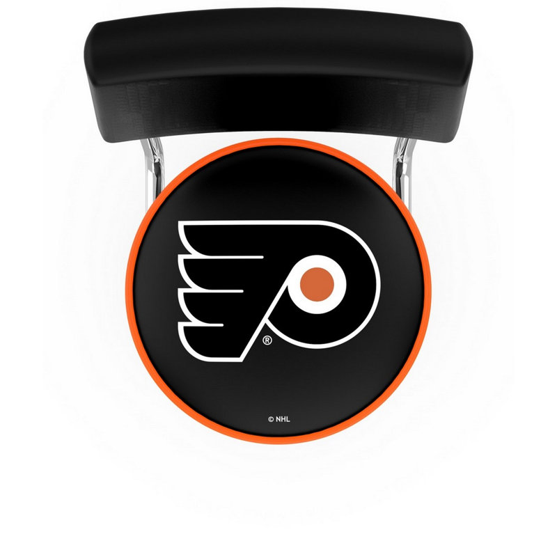 NHL Swivel 25" Counter Stool, Philadelphia Flyers- Black
