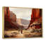 Native Canyon Echoes - Native American Art, reproduction d'art encadrée-97044872-97044873