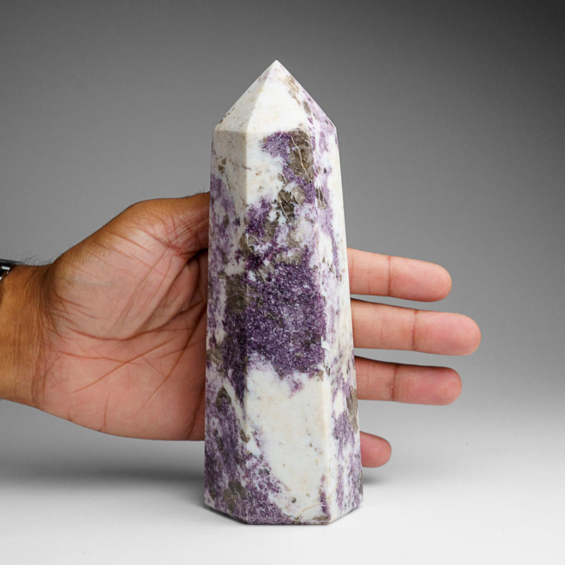 Genuine Polished Ruby In Quartz Point From Madagascar (2.2 Lbs)