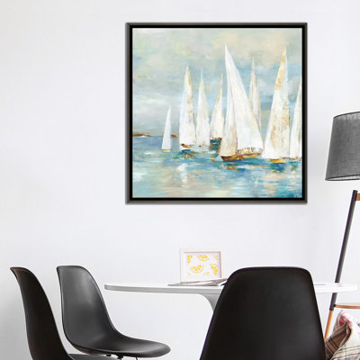 Voiliers blancs de Allison Pearce, reproduction d’art