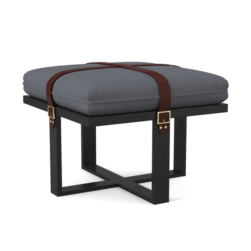 Repose-pieds à boucle, Espresso, 100% polyester Elise Harbor