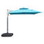 Parasol carré en porte-à-faux 10 'x 10' avec mât central (base non incluse)-1888768892
