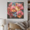 Neon Tropical Fantasy Pansys - Pensées, art sur bois de pin naturel
