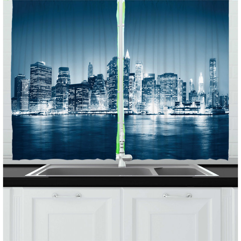 Ruffled Kitchen Curtain