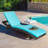 Outdoor Metal Single chaise with Cushions-911824488