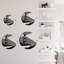 Décoration murale suspendue en métal phare minimaliste moderne abstrait-124839755-124839754