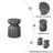 13" Modern Outdoor And Indoor Waterproof Coffee Table And Side Table Set, Durable Mgo Cement Design-118780167