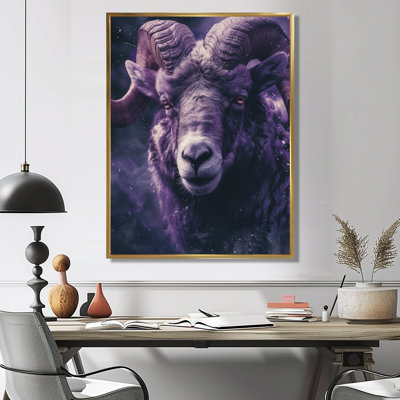 Purple Astrology Astral Audacity Aries - Astronomy Aries Wall Art