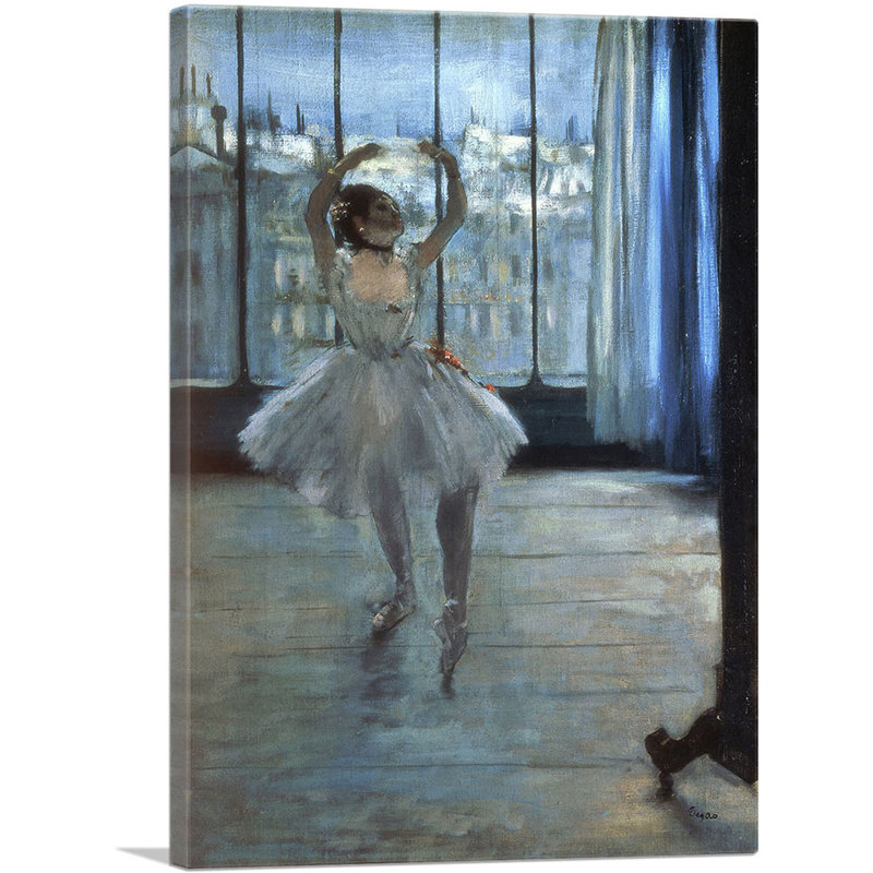" Dancer In Front Of A Window 1877 " by Edgar Degas Painting Print, 26" H x 18" W x 1.5" D