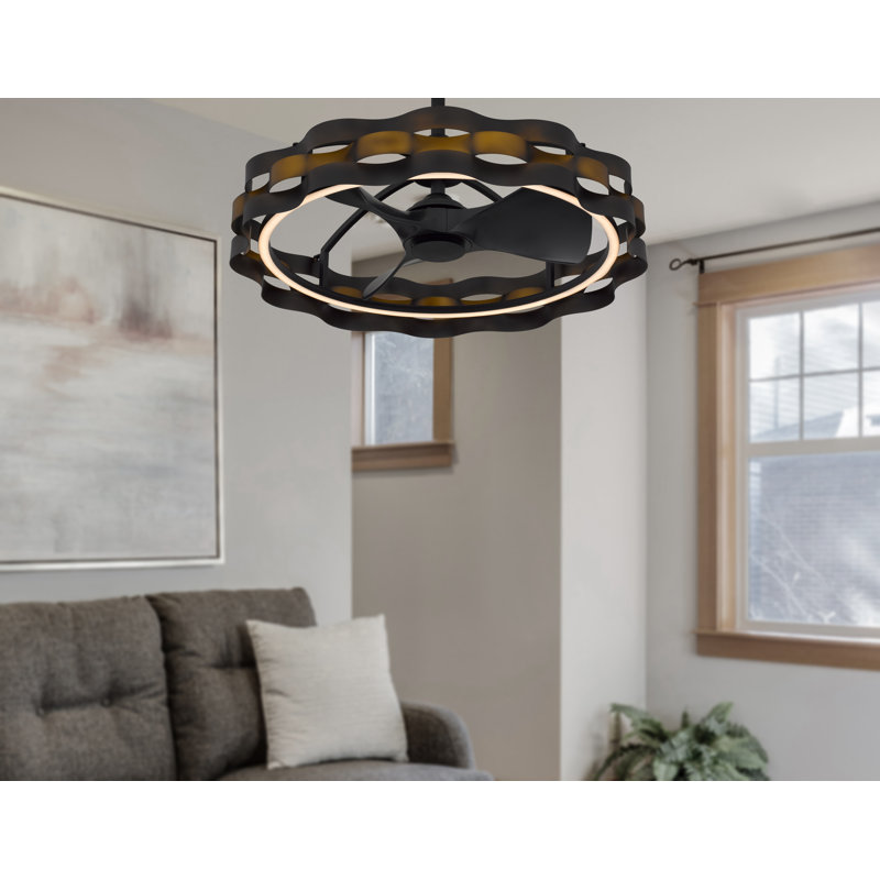 Zemora 22'' Ceiling Fan with LED Lights