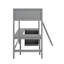 Lit mezzanine simple avec tablettes et bureau-2112855316