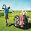 Heavy-Duty Golf Bag Organizer with Lockable Wheels