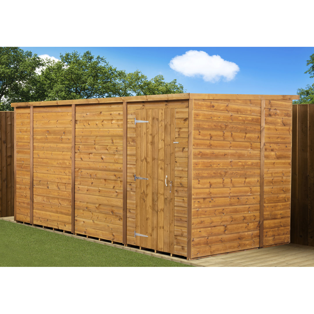 Modular Pent Garden Shed 14X6 No Windows