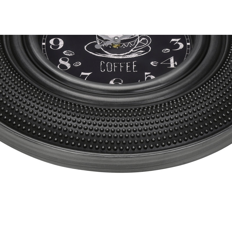 Clocks, 20" Round, Charcoal Grey, Transitional