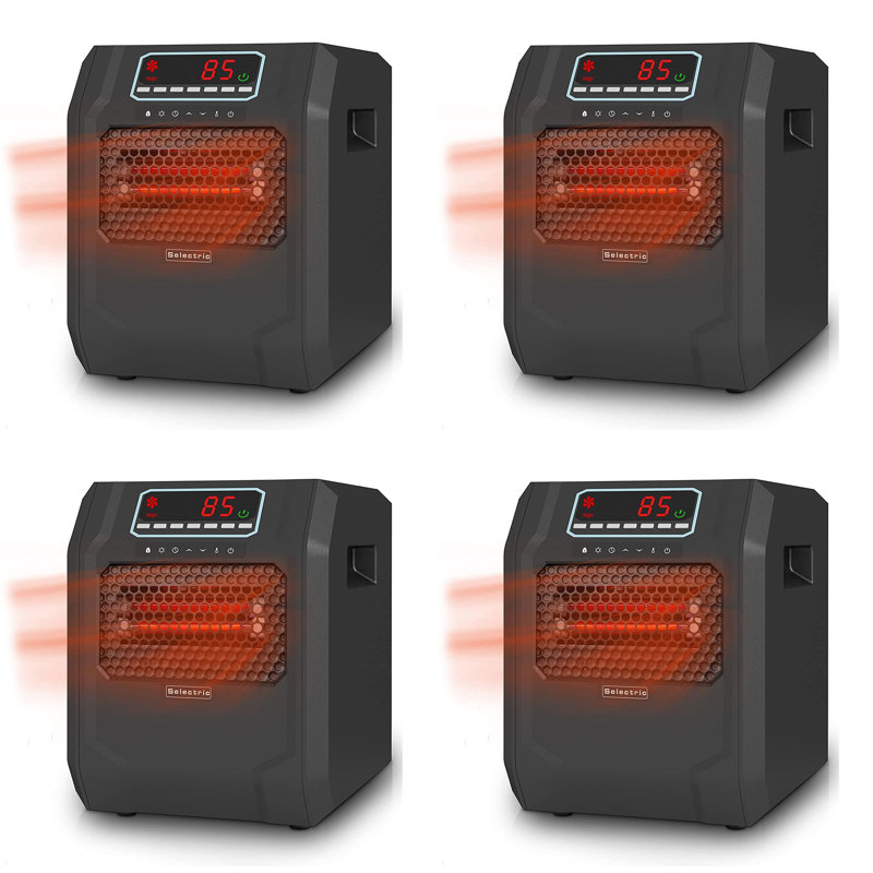 VOLTORB 1000 BTU Electric Compact Space Heater with Adjustable Thermostat , Remote Included