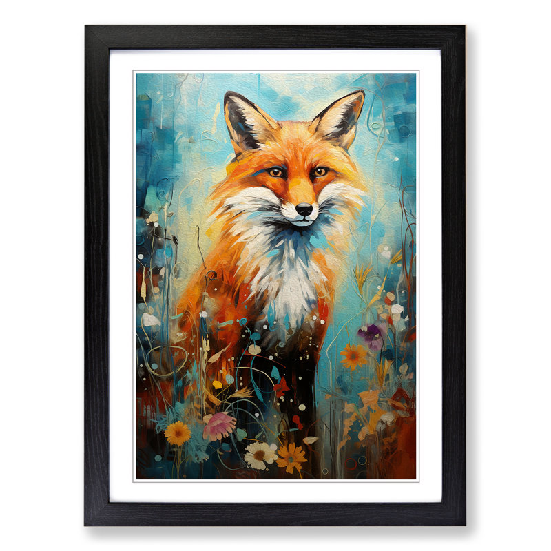 Single Picture Frame Print on Wood, 34cm H x 25cm W, Black Framed
