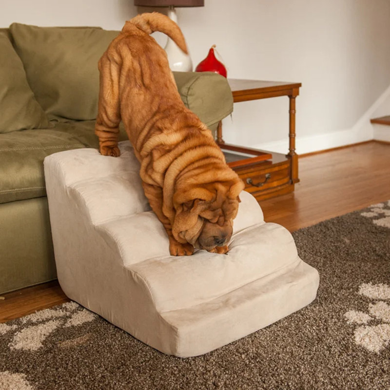 Snoozer Orthopedic Microsuede Stair Railing, Petit (H 14 po x l 21 po x P 20 po), Peau de daim